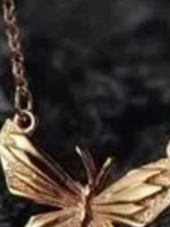 Jewelry - 14K Gold Plated Butterfly Pendant Necklace